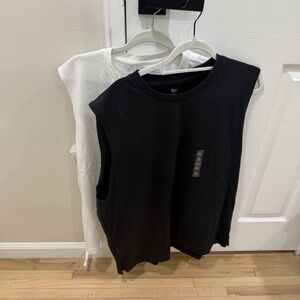 Pack Of 2 Uniqlo AIRism Cotton T-Shirt | Sleeveless Shirt Men Size XL